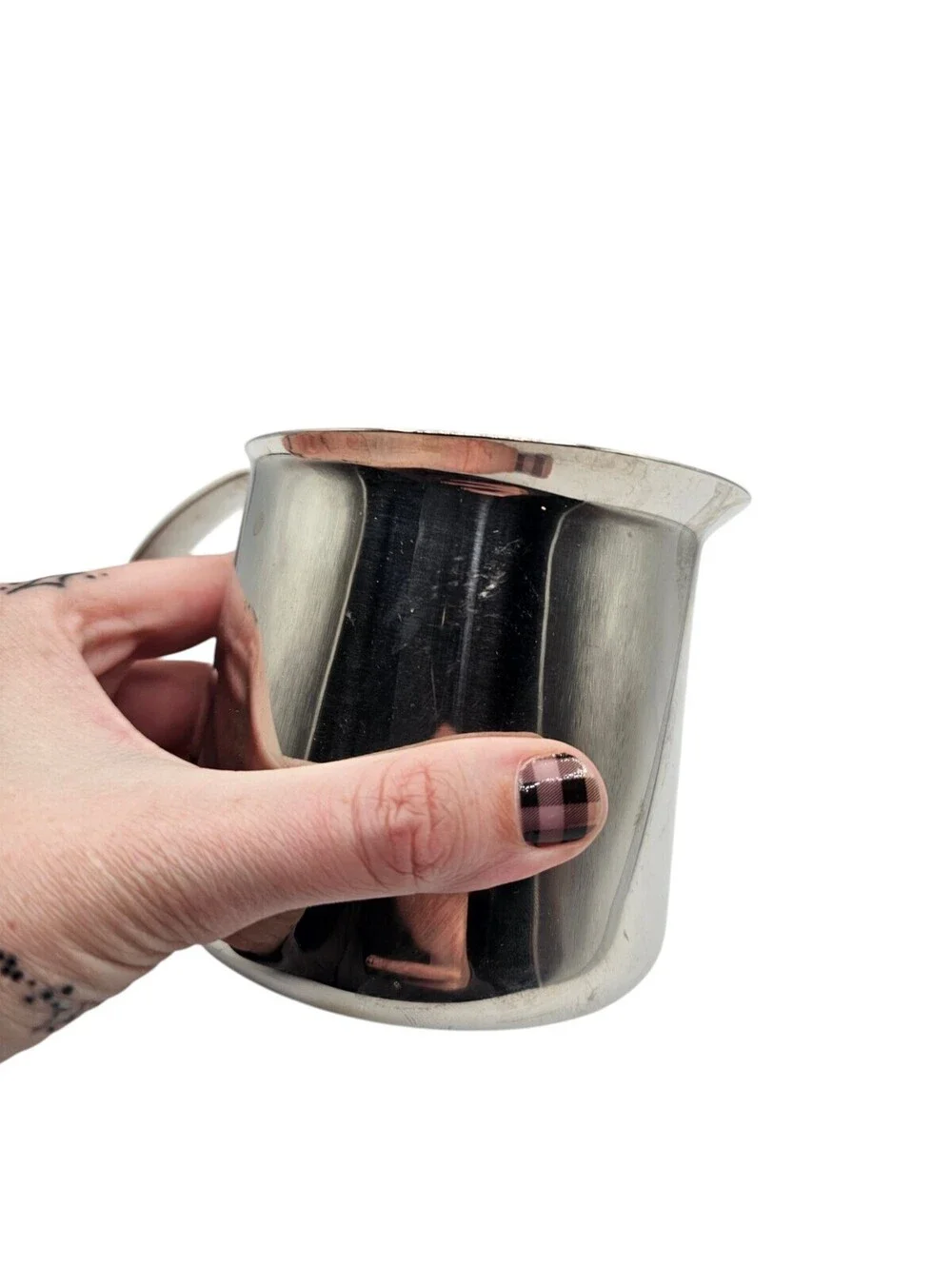 Krups Espresso Milk Frothing Pitcher Model 989 Stainless Steel Latte Replacement